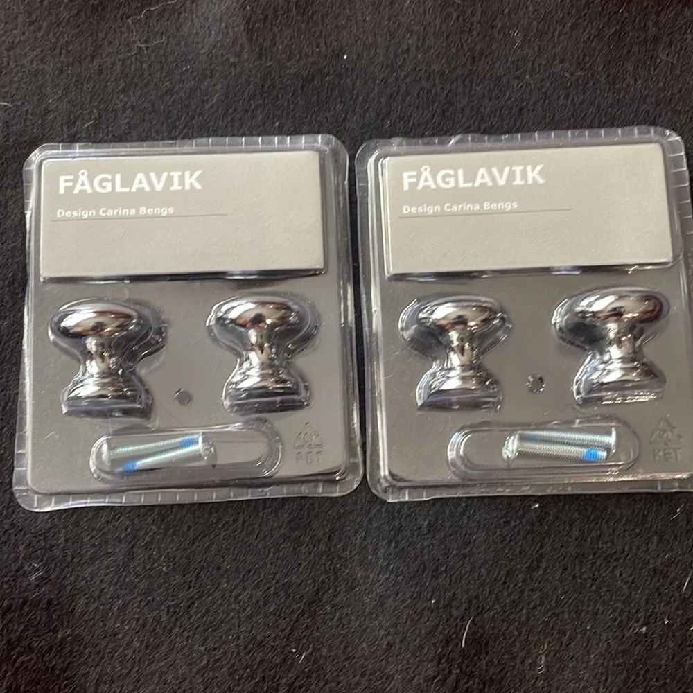 IKEA knobs. Never opened. 2 packs of 2. Faglavik